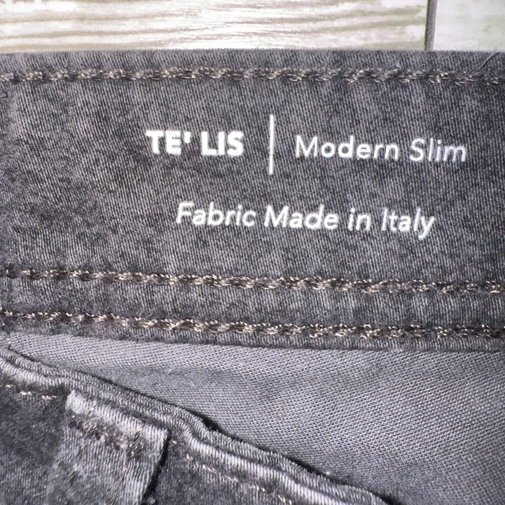 AG Tellis Jeans Mens 34x34 Gray Charcoal Wash Modern Slim Denim Stretch